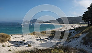 Bay praia de rodas famous beach on island moteagudo