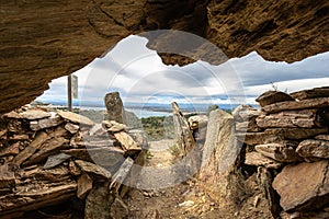 The Bay of Roses Seen from the Rec de la Quarentena Dolmen, Catalonia