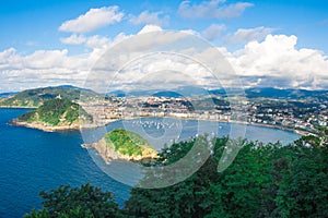 Bay of San Sebastian, Basque Country. Spain photo