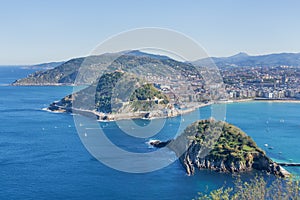 Bay of San Sebastian, Gipuzkoa, Basque country, Spain.