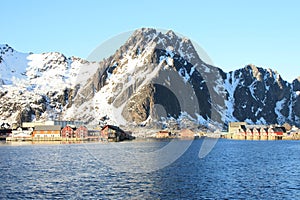 The bay of Svolvaer in Lofoten