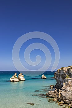 The bay of Torre dell`Orso