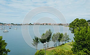 The Bay of Txingudi in Hendaye, France