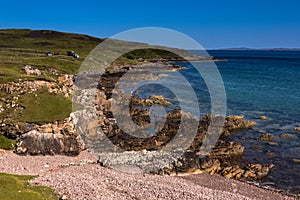 Bay typical landscape on the Coigach Peninsula