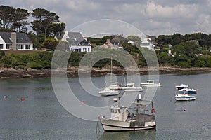 Bay View to Le Conquet (France). The west coast of France, the C