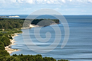 Bay with water ripples