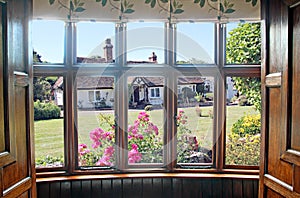 Bay window cottage garden