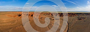 Bayanzag flaming cliffs in Mongolia