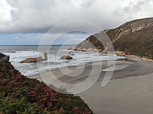Bayas or Sablon beach, Castrillon municipality, Asturias, Spain photo