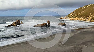 Bayas or Sablon beach, Castrillon municipality, Asturias, Spain photo