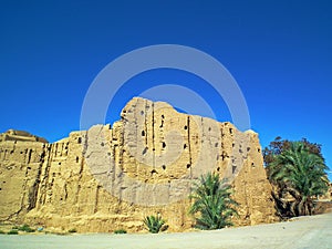 Bayazeh Castle near Yazd Iran photo