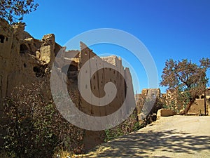 Bayazeh Castle near Yazd Iran photo