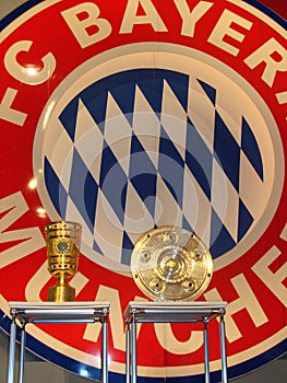 Bayern Munich Logo and trophies