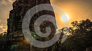 Bayon, Angkor Wat temple. Siem Reap, the smile of angkor