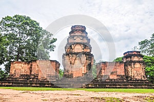 Bayon Castle in Angkor Wat Angkor Thom Temple - Siem Reap