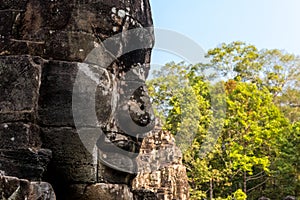 Bayon face Angkor wat Cambodia