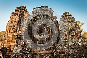 Bayon face Angkor wat Cambodia