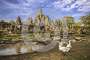 Bayon temple, Angkor Wat, Cambodia, Asia.