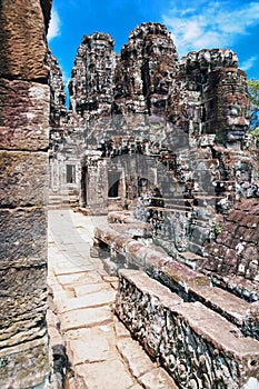 Bayon temple in Angkor Wat, Siem Reap.