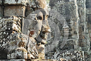 Bayon temple faces