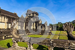 Bayon temple ruins, Angkor Thom, Angkor, Cambodia, Asia