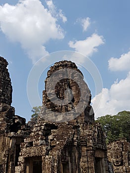 Bayon temple in Siem reap, Cambodia.
