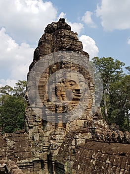 Bayon temple in Siem reap, Cambodia.