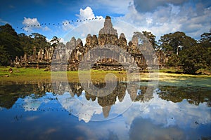 Bayon Temple in Siem Reap, Cambodia.