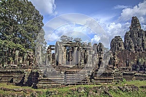 Bayon Temple in Siem Reap, Cambodia. photo