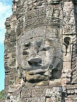 Bayon Temple Stone face Cambodia