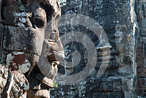 Bayon temple tower faces 2