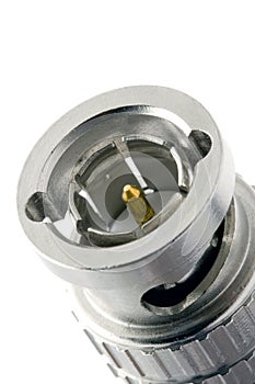 Bayonet connector close-up photo