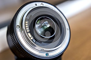 Bayonet lens. A lens with a fixed focal length.