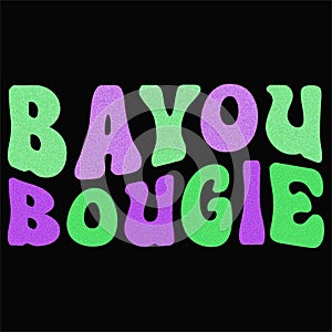 Bayou Bougie, Typography design for Carnival celebration