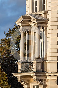 Bayreuth - facade and historic balcony