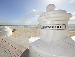 Bayshore beach entrance Fort Lauderdale photo