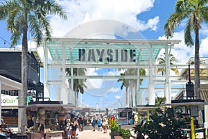 Bayside Marketplace, a festival marketplace in Downtown Miami, home to internationally flavored