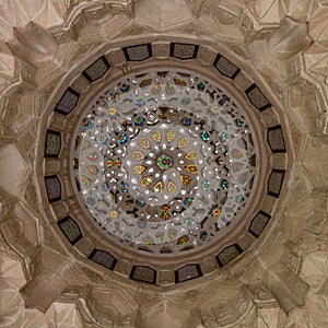 Bayt Al-Suhaymi colourful ceiling with glass details photo