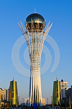 Bayterek monument in Astana, Kazakhstan