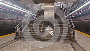 Bayview Subway Station Empty Platform