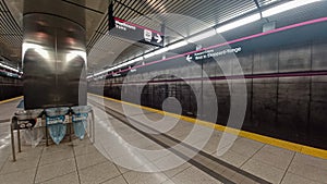 Bayview Subway Station Empty Platform