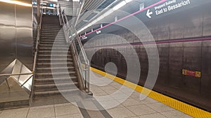 Bayview Subway Station Empty Platform