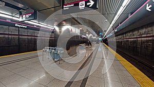 Bayview Subway Station Empty Platform