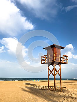 Baywatch Tower at the Playa de la Escollera of Cullera
