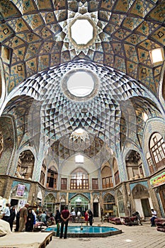 Bazaar of Kashan, in Iran