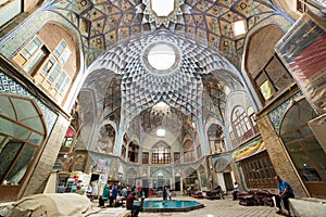 Bazaar of Kashan, in Iran