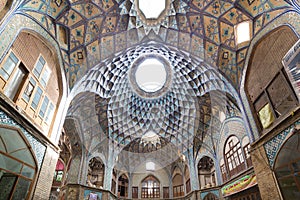 Bazaar of Kashan, in Iran