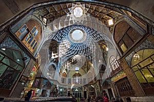 Bazaar of Kashan, in Iran