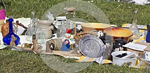 Bazaar for sale on grass