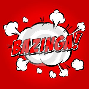 Bazinga! Comic Speech Bubble, Cartoon